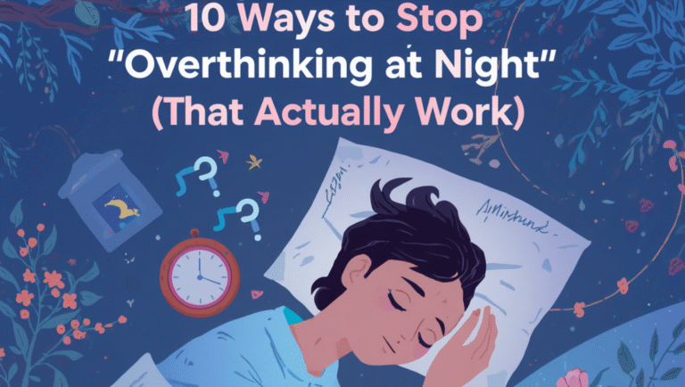 10 Ways to Stop Overthinking at Night (That Actually Work)